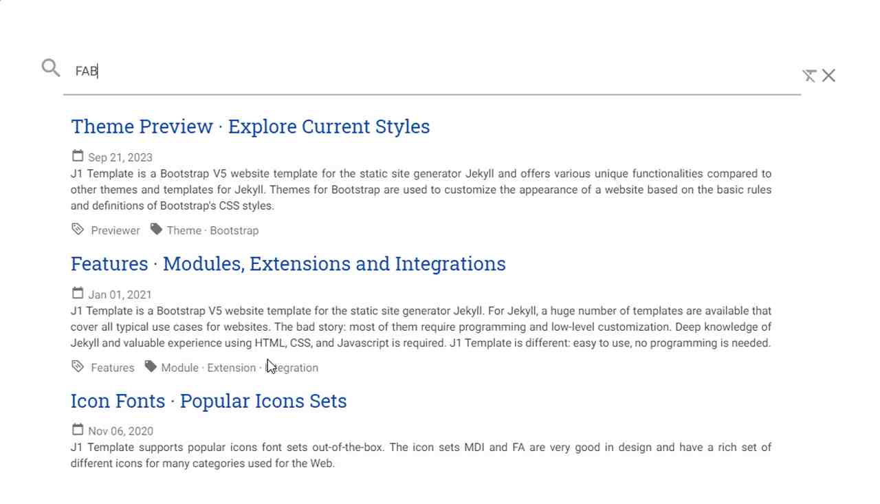 Full-text search