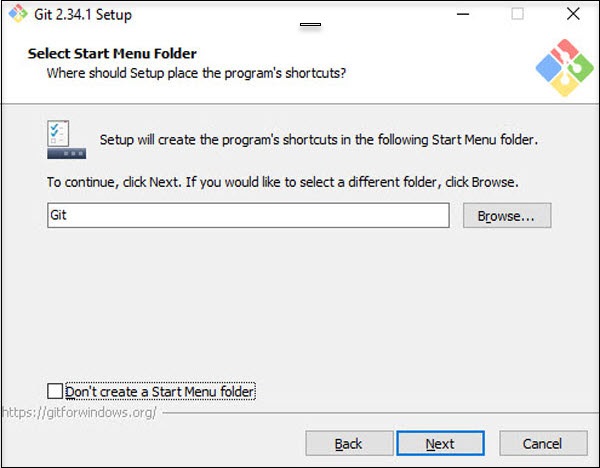 Start menu folder (Windows)